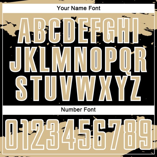 Gold-White Soccer Fragment Abstract Art Custom Black Vegas Jersey Uniform Sublimation Gold-White Soccer Fragment Abstract Art Custom Black Vegas Jersey Uniform Sublimation