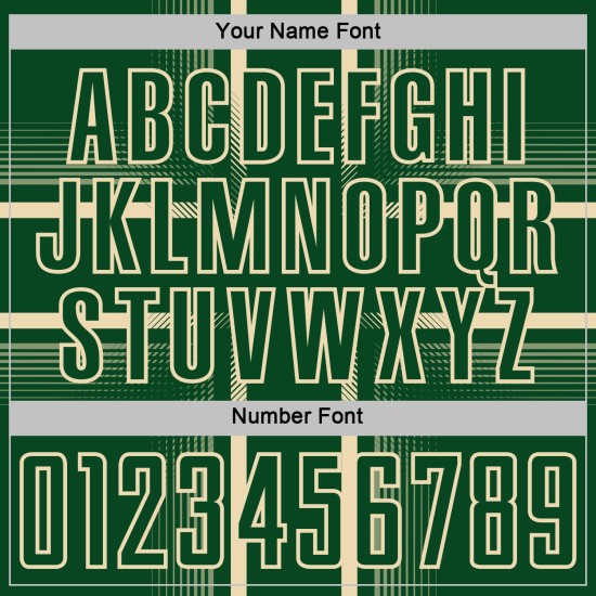 Lines Green Soccer Sublimation Jersey Cream Custom Uniform