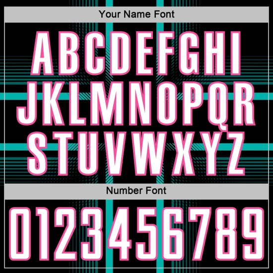 Custom Jersey Black Lines Uniform Sublimation Aqua-Pink White Soccer Custom Jersey Black Lines Uniform Sublimation Aqua-Pink White Soccer