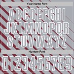 Gray-White Lines Uniform Soccer Sublimation Jersey Burgundy Custom Gray-White Lines Uniform Soccer Sublimation Jersey Burgundy Custom