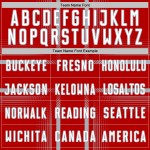 Soccer Custom Sublimation Uniform Red Jersey White-Gray Lines