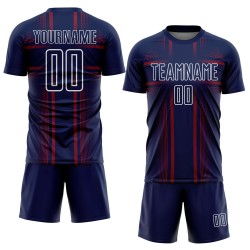 Uniform Jersey Sublimation Custom Lines Navy Soccer Crimson-White Uniform Jersey Sublimation Custom Lines Navy Soccer Crimson-White