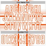 Lines Jersey White Uniform Soccer Custom Orange Sublimation Lines Jersey White Uniform Soccer Custom Orange Sublimation