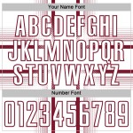 Soccer White Lines Jersey Crimson Custom Uniform Sublimation Soccer White Lines Jersey Crimson Custom Uniform Sublimation