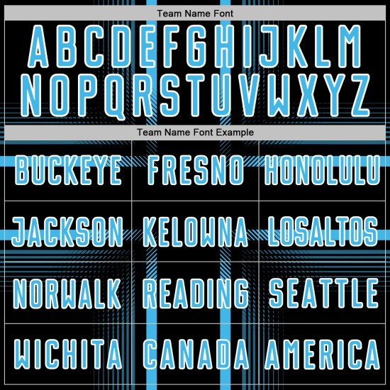 Black Uniform Sky Lines Custom Jersey Blue-White Soccer Sublimation Black Uniform Sky Lines Custom Jersey Blue-White Soccer Sublimation