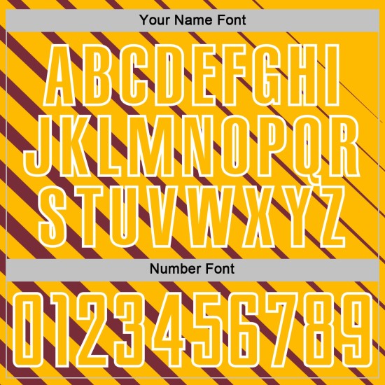 Gold-White Jersey Custom Sublimation Burgundy Lines Uniform Soccer Gold-White Jersey Custom Sublimation Burgundy Lines Uniform Soccer