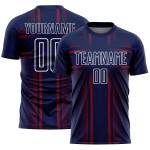 Uniform Jersey Sublimation Custom Lines Navy Soccer Crimson-White Uniform Jersey Sublimation Custom Lines Navy Soccer Crimson-White