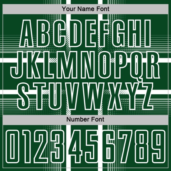 Jersey Soccer Uniform Green Custom Lines White Sublimation Jersey Soccer Uniform Green Custom Lines White Sublimation