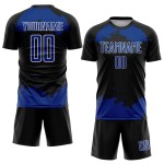 Soccer Sublimation Custom Abstract Royal-White Uniform Art Jersey Black Fragment Soccer Sublimation Custom Abstract Royal-White Uniform Art Jersey Black Fragment