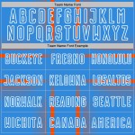 Uniform Powder Soccer Orange-White Blue Sublimation Custom Jersey Lines