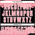 Medium Fragment Sublimation Abstract Black Jersey Custom Art Uniform Soccer Pink-White Medium Fragment Sublimation Abstract Black Jersey Custom Art Uniform Soccer Pink-White