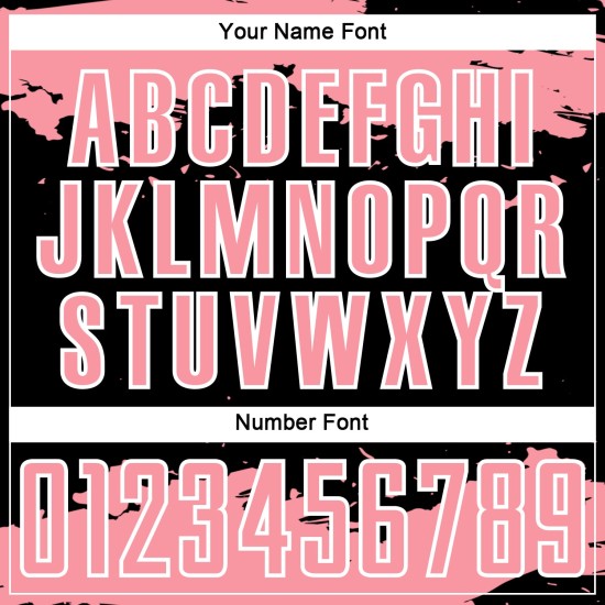 Medium Fragment Sublimation Abstract Black Jersey Custom Art Uniform Soccer Pink-White Medium Fragment Sublimation Abstract Black Jersey Custom Art Uniform Soccer Pink-White