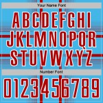 Jersey Uniform Sublimation Soccer Blue Lines Custom Red-White Sky Jersey Uniform Sublimation Soccer Blue Lines Custom Red-White Sky