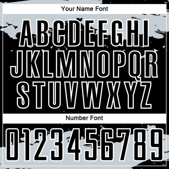 Black Fragment Custom Uniform Jersey Sublimation Soccer Silver-White Art Abstract Black Fragment Custom Uniform Jersey Sublimation Soccer Silver-White Art Abstract