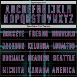 Soccer Teal-Pink Jersey Lines Custom Black Sublimation Uniform Soccer Teal-Pink Jersey Lines Custom Black Sublimation Uniform