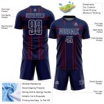 Uniform Jersey Sublimation Custom Lines Navy Soccer Crimson-White Uniform Jersey Sublimation Custom Lines Navy Soccer Crimson-White