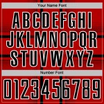 Black-White Red Lines Sublimation Uniform Custom Jersey Soccer Black-White Red Lines Sublimation Uniform Custom Jersey Soccer