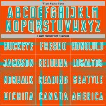 Lines Jersey Uniform Custom Orange Soccer Aqua-White Sublimation Lines Jersey Uniform Custom Orange Soccer Aqua-White Sublimation