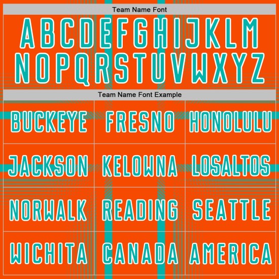 Lines Jersey Uniform Custom Orange Soccer Aqua-White Sublimation Lines Jersey Uniform Custom Orange Soccer Aqua-White Sublimation