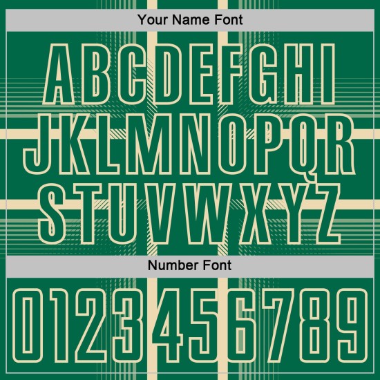 Lines Sublimation Green Uniform Jersey Kelly Soccer Custom Cream