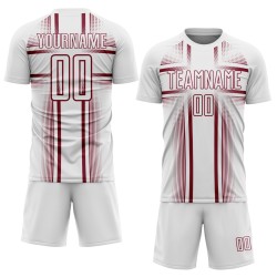 Soccer White Lines Jersey Crimson Custom Uniform Sublimation Soccer White Lines Jersey Crimson Custom Uniform Sublimation