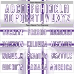 Soccer Sublimation White Uniform Purple Jersey Lines Custom Soccer Sublimation White Uniform Purple Jersey Lines Custom