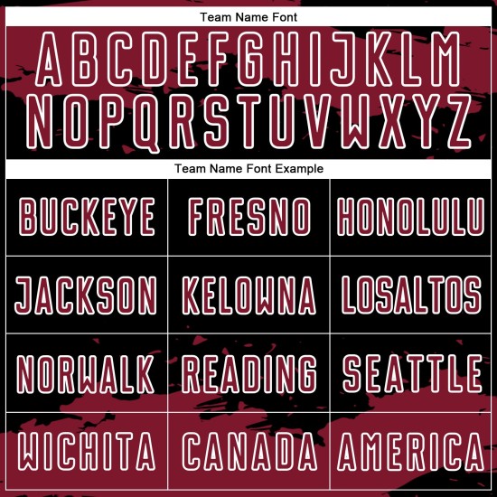 Sublimation Abstract Uniform Jersey Soccer Black Art Fragment Custom Crimson-White Sublimation Abstract Uniform Jersey Soccer Black Art Fragment Custom Crimson-White