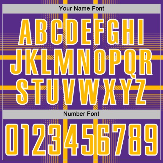 Sublimation Soccer Gold-White Uniform Jersey Purple Custom Lines Sublimation Soccer Gold-White Uniform Jersey Purple Custom Lines