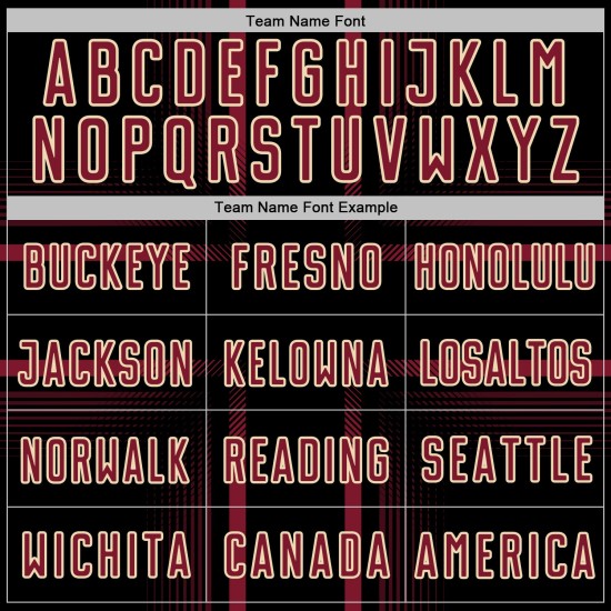 Soccer Black Crimson-Cream Lines Sublimation Custom Jersey Uniform