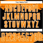 Fragment Sublimation Black Jersey Abstract Bay Uniform Custom Soccer Orange-White Art Fragment Sublimation Black Jersey Abstract Bay Uniform Custom Soccer Orange-White Art