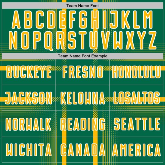 Uniform Soccer Jersey Gold-White Kelly Green Lines Sublimation Custom Uniform Soccer Jersey Gold-White Kelly Green Lines Sublimation Custom