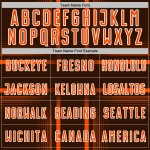 Orange-White Soccer Brown Sublimation Jersey Custom Uniform Lines Orange-White Soccer Brown Sublimation Jersey Custom Uniform Lines