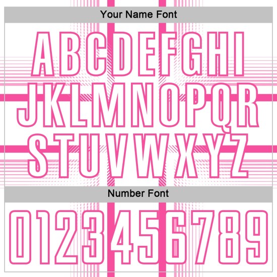 Lines Pink Custom Uniform Jersey Soccer Sublimation White