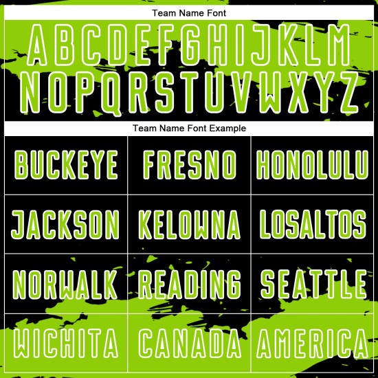 Art Abstract Neon Soccer Custom Jersey Black Green-White Fragment Sublimation Uniform Art Abstract Neon Soccer Custom Jersey Black Green-White Fragment Sublimation Uniform