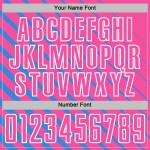 Blue Sublimation Jersey Lines Uniform Custom Pink-White Soccer Powder Blue Sublimation Jersey Lines Uniform Custom Pink-White Soccer Powder