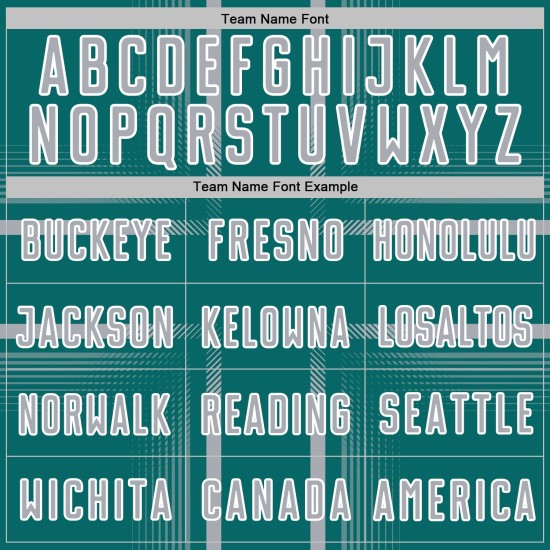 Lines Gray-White Uniform Sublimation Teal Jersey Soccer Custom Lines Gray-White Uniform Sublimation Teal Jersey Soccer Custom