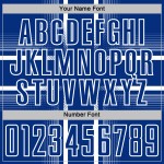 Royal Custom Soccer Lines White Sublimation Uniform Jersey