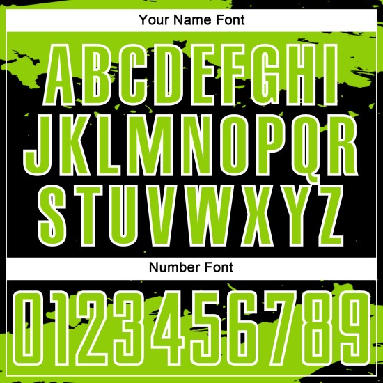 Art Abstract Neon Soccer Custom Jersey Black Green-White Fragment Sublimation Uniform Art Abstract Neon Soccer Custom Jersey Black Green-White Fragment Sublimation Uniform