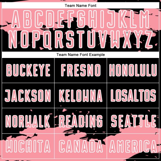 Medium Fragment Sublimation Abstract Black Jersey Custom Art Uniform Soccer Pink-White Medium Fragment Sublimation Abstract Black Jersey Custom Art Uniform Soccer Pink-White