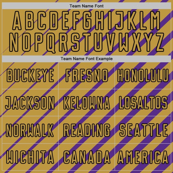 Old Gold-Black Purple Uniform Jersey Lines Custom Soccer Sublimation