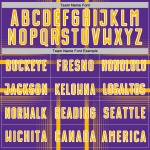 Sublimation Soccer Gold-White Uniform Jersey Purple Custom Lines Sublimation Soccer Gold-White Uniform Jersey Purple Custom Lines