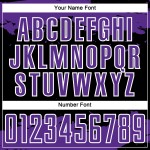 Purple-White Custom Black Art Abstract Sublimation Fragment Uniform Jersey Soccer