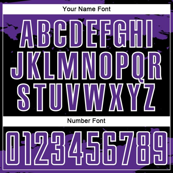 Purple-White Custom Black Art Abstract Sublimation Fragment Uniform Jersey Soccer