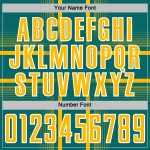 Lines Jersey Gold-White Custom Soccer Sublimation Uniform Teal