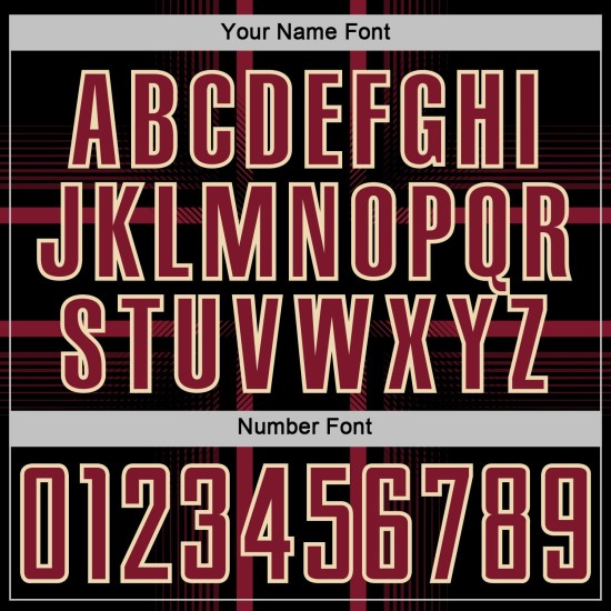 Soccer Black Crimson-Cream Lines Sublimation Custom Jersey Uniform