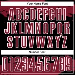 Sublimation Abstract Uniform Jersey Soccer Black Art Fragment Custom Crimson-White Sublimation Abstract Uniform Jersey Soccer Black Art Fragment Custom Crimson-White