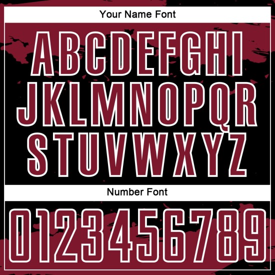 Sublimation Abstract Uniform Jersey Soccer Black Art Fragment Custom Crimson-White Sublimation Abstract Uniform Jersey Soccer Black Art Fragment Custom Crimson-White