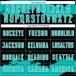 Fragment Black Jersey Uniform Aqua-White Soccer Abstract Custom Art Sublimation Fragment Black Jersey Uniform Aqua-White Soccer Abstract Custom Art Sublimation