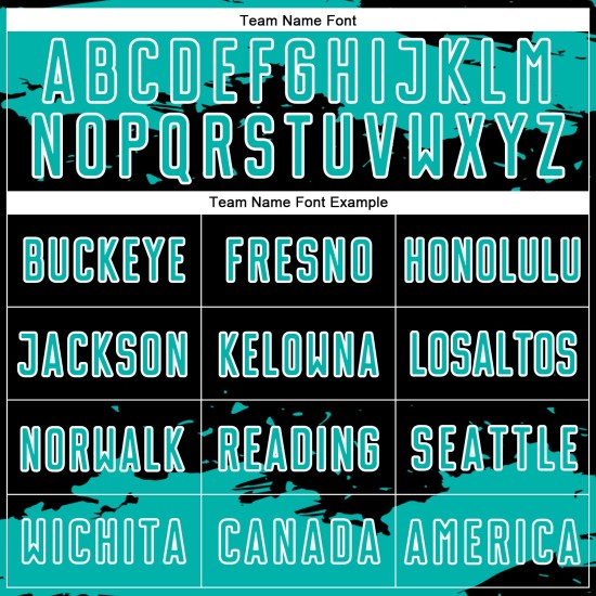 Fragment Black Jersey Uniform Aqua-White Soccer Abstract Custom Art Sublimation Fragment Black Jersey Uniform Aqua-White Soccer Abstract Custom Art Sublimation