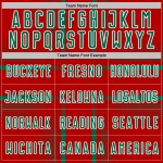 Kelly Custom Lines Green-White Red Soccer Uniform Jersey Sublimation Kelly Custom Lines Green-White Red Soccer Uniform Jersey Sublimation